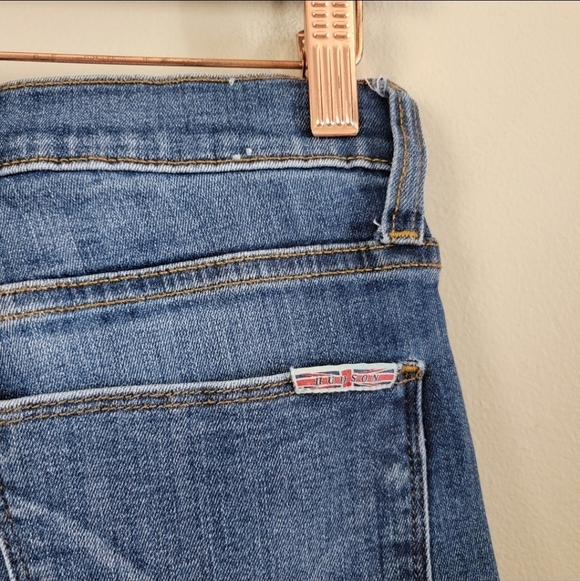 Hudson 28 Blair Super Skinny Chewed Crop High Rise Medium Wash Stretch Jeans - Picture 8 of 15